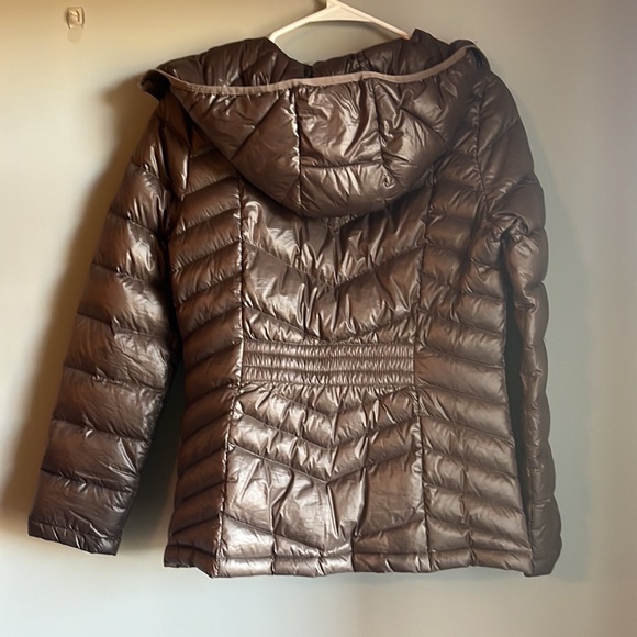 Calvin Klein zip up down jacket | Medium | Bronze Brown Color | EUC - Picture 7 of 8